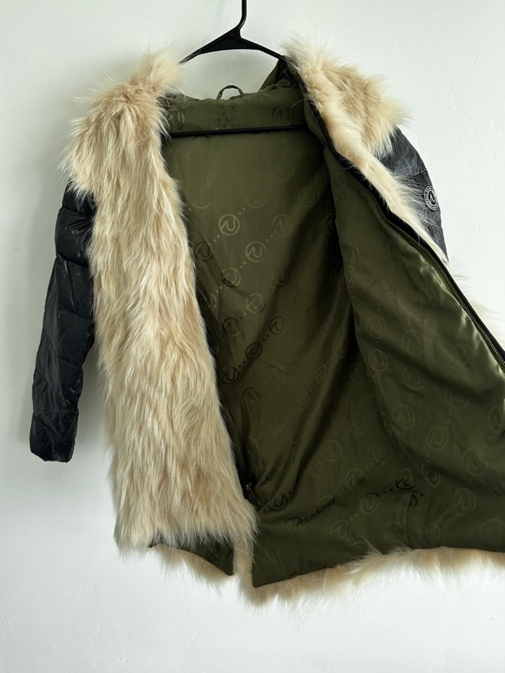 OZLANA Raccoon Fur Convertible Detachable Sleeve Vest Coat Jacket - Small - Picture 7 of 11